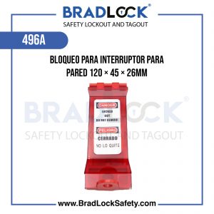 BLOQUEO PARA INTERRUPTOR DE PARED 120×45×26MM COD 496A BRADLOCK DISPOSITIVO DE BLOQUEO WWW.BRADLOCKSAFETY.COM TELF: 934067134 DISTRIBUIDOR OFICIAL CORPORACION PROVINSUR SAC