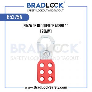 PINZA DE BLOQUEO DE ACERO 1" (25MM) COD:65375A BRADLOCK DISPOSITIVO DE BLOQUEO WWW.BRADLOCKSAFETY.COM TELF: 934067134 DISTRIBUIDOR OFICIAL