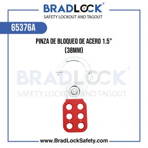 PINZA DE BLOQUEO DE ACERO 1.5" (38MM) COD:65376A BRADLOCK DISPOSITIVO DE BLOQUEO WWW.BRADLOCKSAFETY.COM TELF: 934067134 DISTRIBUIDOR OFICIAL CORPORACION PROVINSUR SAC
