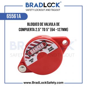 BLOQUEO DE VALVULA DE COMPUERTA 2.5"-5" (64-127MM) COD:65561A BRADLOCK DISPOSITIVO DE BLOQUEO WWW.BRADLOCKSAFETY.COM TELF: 934067134 DISTRIBUIDOR OFICIAL CORPORACION PROVINSUR SAC