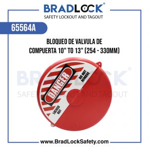 BLOQUEO DE VALVULA DE COMPUERTA 10"-13" (254-330MM) COD 65564A BRADLOCK DISPOSITIVO DE BLOQUEO WWW.BRADLOCKSAFETY.COM TELF: 934067134 DISTRIBUIDOR OFICIAL CORPORACION PROVINSUR SAC
