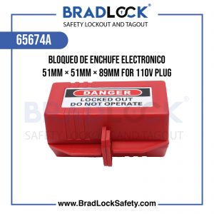 BLOQUEO DE ENCHUFE ELECTRICO 51MM×51MM×89MM FOR 110V PLUG COD 65674A BRADLOCK DISPOSITIVO DE BLOQUEO WWW.BRADLOCKSAFETY.COM TELF: 934067134 DISTRIBUIDOR OFICIAL CORPORACION PROVINSUR SAC