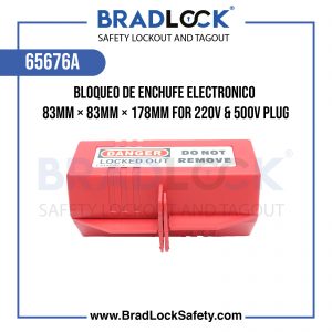 BLOQUEO DE ENCHUFE ELECTRONICO 83MM×83MM×178MM FOR 220V&500V PLUG COD:65676A BRADLOCK DISPOSITIVO DE BLOQUEO WWW.BRADLOCKSAFETY.COM TELF: 934067134 DISTRIBUIDOR OFICIAL CORPORACION PROVINSUR SAC