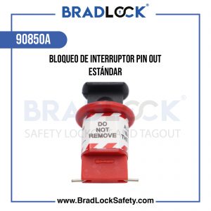 BLOQUEO DE INTERRUPTOR PIN OUT ESTÁNDAR COD 90850A BRADLOCK DISPOSITIVO DE BLOQUEO WWW.BRADLOCKSAFETY.COM TELF: 934067134 DISTRIBUIDOR OFICIAL CORPORACION PROVINSUR SAC