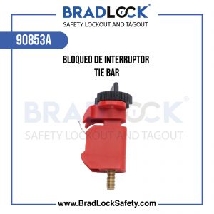 BLOQUEO DE INTERRUPTOR TIE BAR COD:90853A BRADLOCK DISPOSITIVO DE BLOQUEO WWW.BRADLOCKSAFETY.COM TELF: 934067134 DISTRIBUIDOR OFICIAL CORPORACION PROVINSUR SAC