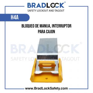 BLOQUEO DE MANIJA INTERRUPTOR PARA CAJON COD H4A BRADLOCK DISPOSITIVO DE BLOQUEO WWW.BRADLOCKSAFETY.COM TELF: 934067134 DISTRIBUIDOR OFICIAL CORPORACION PROVINSUR SAC