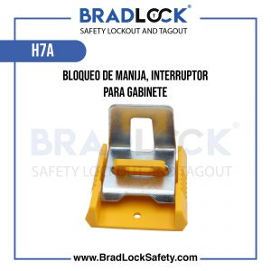 BLOQUEO DE MANIJA INTERRUPTOR PARA GABINETE COD H7A BRADLOCK DISPOSITIVO DE BLOQUEO WWW.BRADLOCKSAFETY.COM TELF: 934067134 DISTRIBUIDOR OFICIAL CORPORACION PROVINSUR SAC